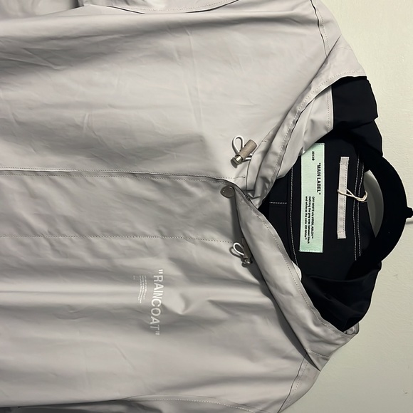 Off-White C/O Virgil Abloh Logo-print shell raincoat - Picture 10 of 10